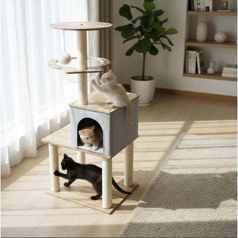 Rascador Para Gatos Gimnasio Rascadores Torre Mueble Arbol