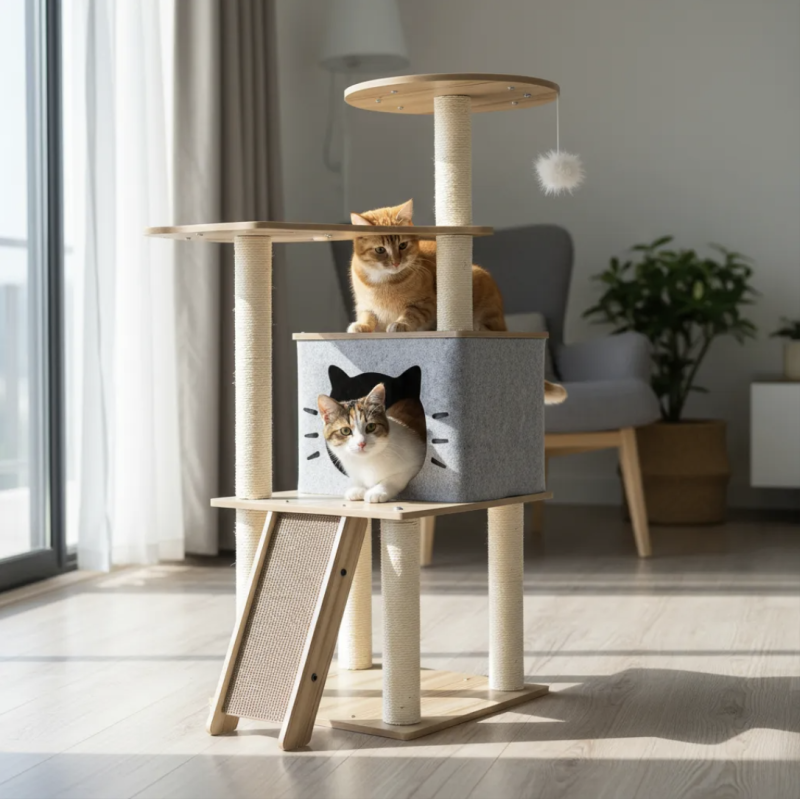 Rascador Para Gatos Gimnasio Rascadores Torre Mueble Arbol