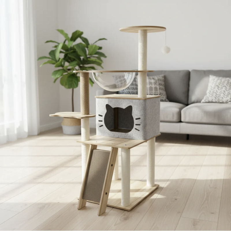 Rascador Para Gatos Gimnasio Rascadores Torre Mueble Arbol