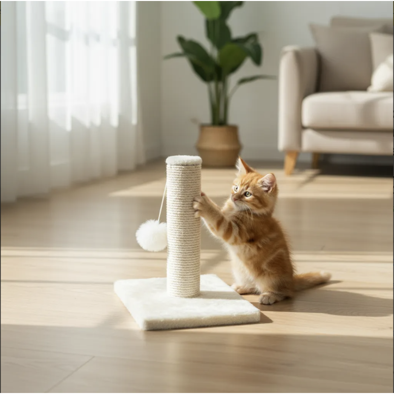 Rascador Para Gatos Torre Juguete Mascota 2 Pisos Mueble