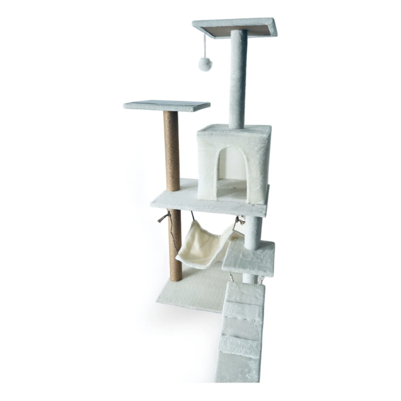 Rascador Para Gatos Gimnasio Mueble Arbol Torre Hamaca