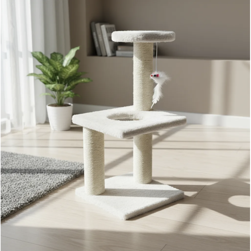 Rascador Para Gatos Gimnasio Torre Arbol Cama Mueble.